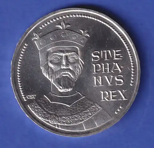 Ungarn Silbermünze 100 Forint - König Stephan 1972