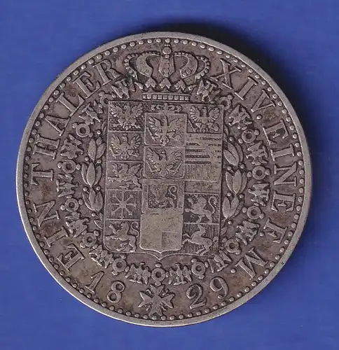 Preußen Silbermünze 1 Taler König Friedrich Wilhelm III. - 1829 A ss