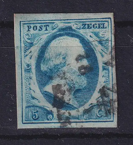 Niederlande 1852 König Willem III. Mi.-Nr. 1 a gestempelt
