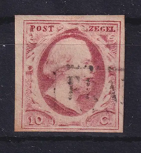 Niederlande 1852 König Willem III. Mi.-Nr. 2 gestempelt
