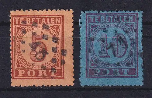 Niederlande 1870 Portomarken Mi.-Nr. 1-2 gestempelt