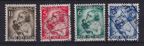 Niederlande 1934 Voor het Kind Mi.-Nr. 277-80 Satz kpl. O 