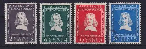 Niederlande 1952 Landung v. Jan Riebeeck in Südafrika Mi.-Nr. 583-86 Satz kpl. O