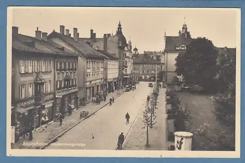 AK Rosenheim Hindenburgstraße,  gelaufen um 1940