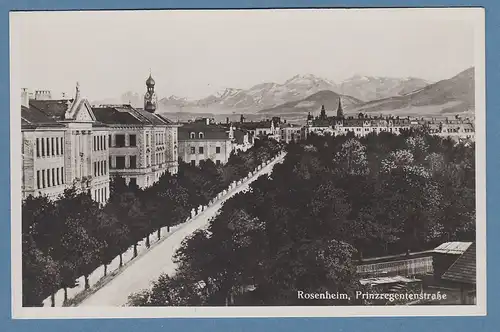 AK Rosenheim Prinzregentenstrasse , ungelaufen