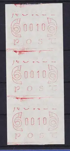 Norwegen / Norge Frama-ATM Mi-Nr. 2.1b zusammenhängender 3er-Streifen **