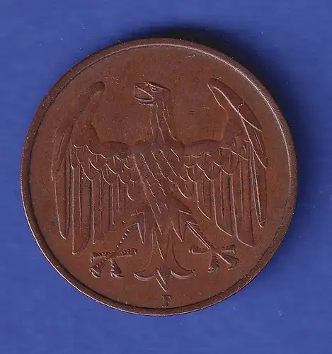 Deutsches Reich Kursmünze 4 Reichspfennig 1932 F vz