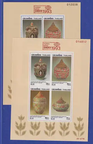 Thailand 1993 BANGKOK '93 Kosmetikdosen Mi.-Nr. Blocks 51 A und B ** / MNH