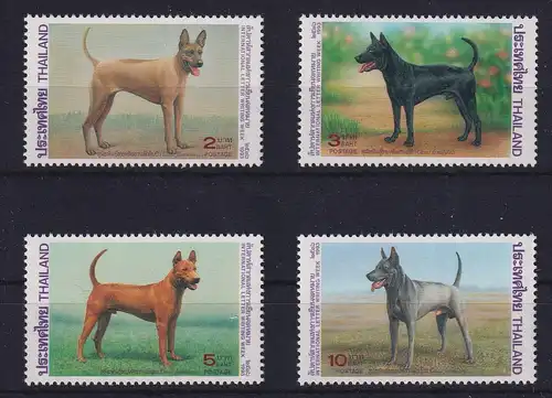 Thailand 1993 Thailändische Ridgeback-Hunde Mi.-Nr. 1574-1577 ** / MNH