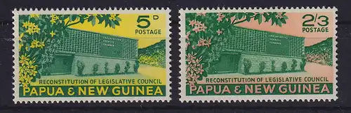 Papua Neu Guinea 1961 Gesetzgebender Rat Satz Mi.-Nr. 27-28 ** 