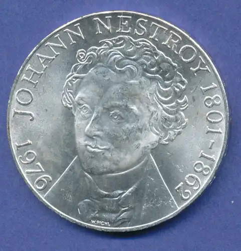 Österreich 100-Schilling Silber-Gedenkmünze 1976, Johann Nestroy