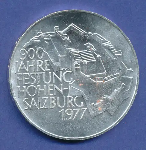 Österreich 100-Schilling Silber-Gedenkmünze 1977, Festung Hohensalzburg