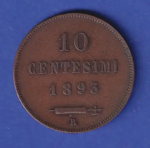 San Marino Umlaufmünze 10 Centesimi 1893