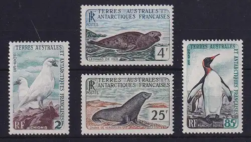 Französische Antarktis 1960 Tiere der Antarktis Mi.-Nr. 19-22 postfrisch ** 