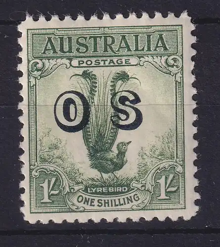 Australien 1932 Lyrebird Dienstmarke mit Aufdruck OS Mi.-Nr.13 ungebraucht *