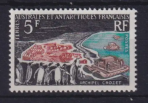 Französische Antarktis 1963 Crozet-Archipel  Mi.-Nr. 28 postfrisch ** 