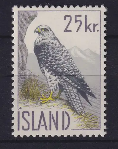 Island 1960 Einheimische Tiere - Falke Mi.-Nr. 339 postfrisch **