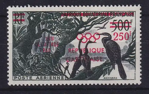 Gabun 1960 Olympiade Rom - Wasservögel  Mi.-Nr. 156 postfrisch **