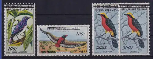 Mali 1960 Freimarken Vögel Mi.-Nr. 14-17 postfrisch **
