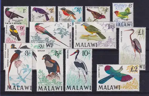 Malawi 1968 Freimarken Vögel Mi.-Nr. 92-105 postfrisch **