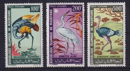 Mauretanien 1967 Flugpostmarken Vögel Mi.-Nr. 304-306 postfrisch **