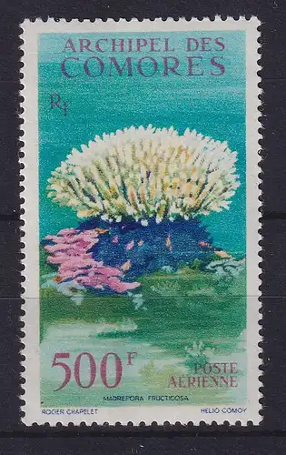 Komoren 1962 Flugpostmarke Koralle Mi.-Nr. 48 postfrisch **
