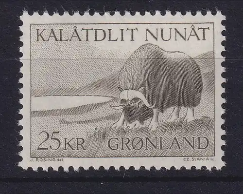 Dänemark Grönland 1969 Freimarke Moschusochse Mi.-Nr. 74 postfrisch **
