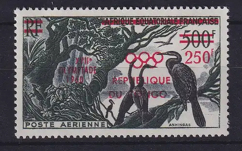 Kongo Brazzaville 1960 Olympiade - Wasservögel Mi.-Nr. 3 postfrisch **