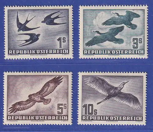 Österreich 1953 Lufpostmarken Vögel Mi.-Nr. 984-987 ungebraucht *