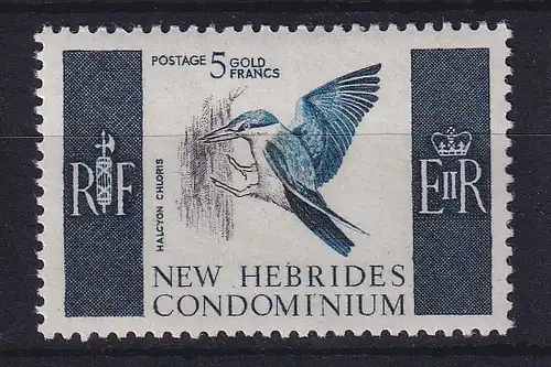 Neue Hebriden 1967 Pazifischer Eisvogel Mi.-Nr. 239 postfrisch **