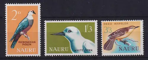 Nauru 1965 Einheimische Vögel Mi.-Nr. 52-54 postfrisch **