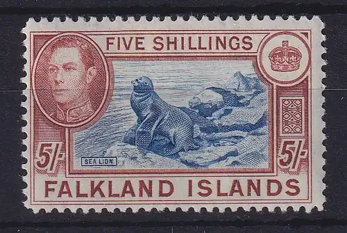 Falkland-Inseln 1938 Seelöwe Mi.-Nr. 91 a postfrisch **