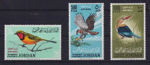 Jordanien 1964 Vögel Mi.-Nr. 490-492 A postfrisch **