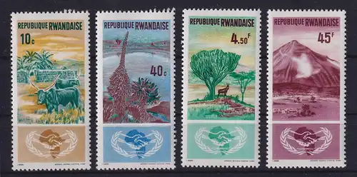 Ruanda 1965 Landschaften und Tiere Mi.-Nr. 125-128 A postfrisch **