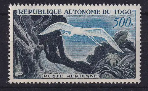 Togo 1957 Flugpostmarke Storch Mi.-Nr. 244 postfrisch **