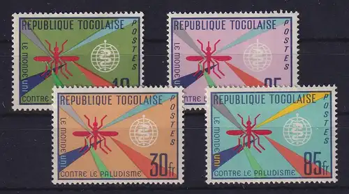 Togo 1962 Kampf gegen die Malaria - Mücken Mi.-Nr. 346-349 postfrisch **