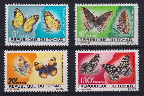 Tschad 1967 Schmetterlinge Mi.-Nr. 174-177 postfrisch **