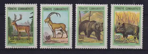 Türkei 1967 Einheimische Wildtiere Mi.-Nr. 2038-2041 postfrisch **