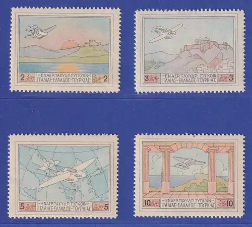 Griechenland 1926 Halbamtliche Flugpostmarken Mi.-Nr. 300-303 postfrisch **
