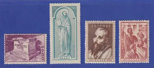 Griechenland 1951 Apostel Paulus Mi.-Nr. 578-581 postfrisch **