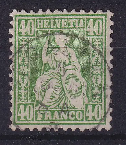 Schweiz 1863 Sitzende Helvetia 40 C  Mi.-Nr. 26 gestempelt