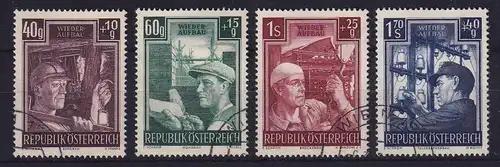 Österreich 1951 Wiederaufbau Mi.-Nr. 960-963 gestempelt