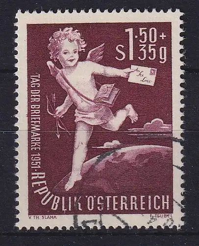 Österreich 1952 Tag der Briefmarke Mi.-Nr. 972 gestempelt