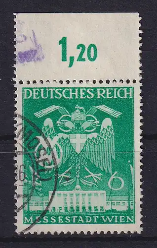 Dt. Reich Messestadt Wien Mi.-Nr. 769 I Oberrandstück gestempelt