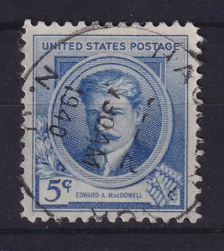 USA 1940 Komponist Edward MacDowell Mi.-Nr. 438 gestempelt