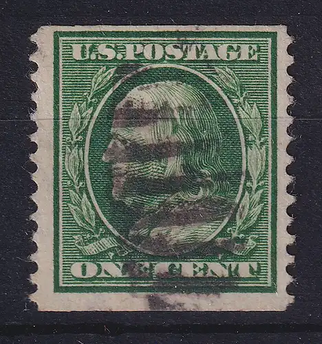 USA 1910 Benjamin Franklin Rollenmarke Mi.-Nr. 178 X G senkr. gez. 12 gestempelt