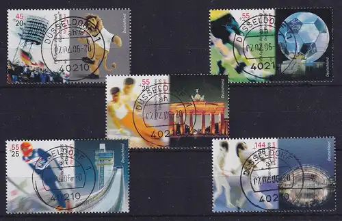 Bund Sporthilfe 2005 Mi.-Nr. 2439-2443 Satz mit Vollstempeln DÜSSELDORF