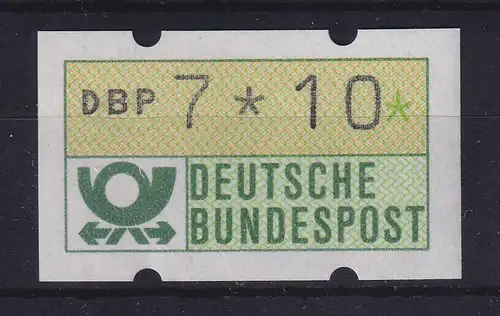 Deutschland ATM Mi.-Nr. 1.1 Wertfehldruck 7*10 