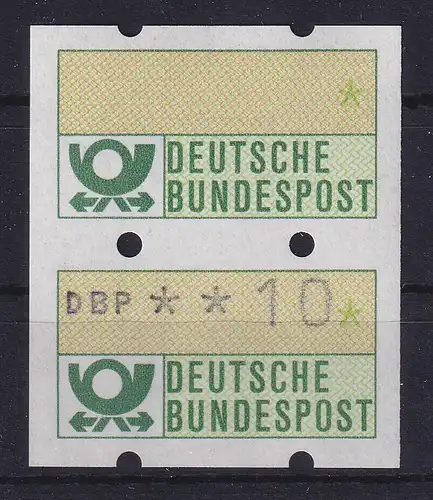 Deutschland ATM Mi.-Nr. 1.1 Paar Leerfeld und 10 **