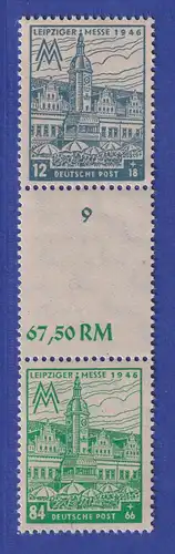 SBZ West-Sachsen senkr. Zusammendruck Mi.-Nr. S Zd 8 AY postfrisch **